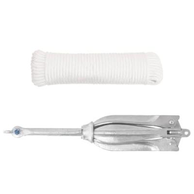 VidaXL Anker met touw inklapbaar 12 kg thermisch verzinkt gietijzer