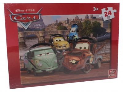 King legpuzzel Disney Cars junior karton 24 stukjes King legpuzzel Disney Cars junior karton 24 stukjes