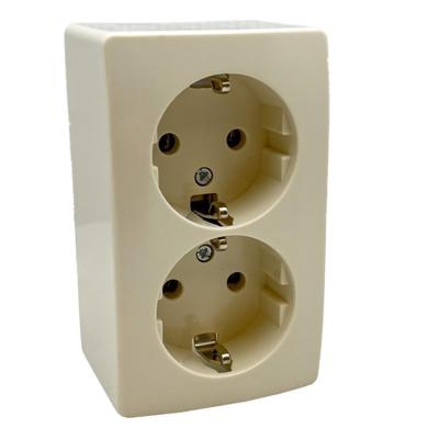 Peha Opbouw stopcontact RA PEHA dubbel creme - 4678990