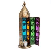 Sfeerlicht Oosterse Lantaarn Zeven Chakra's Goudkleurig (30 cm) - thumbnail