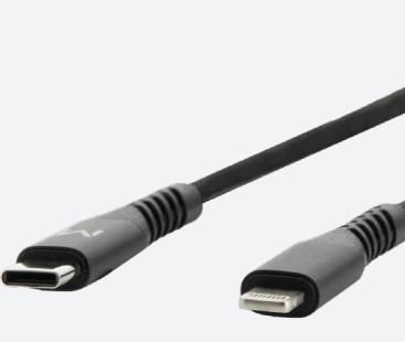 Kabel USB-C naar Lightning Mobilis 001343 Zwart 1 m Kabel USB-C naar Lightning Mobilis 001343 Zwart 1 m
