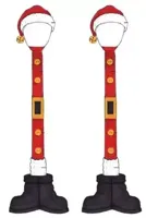 Lemax santa street lamp s/2 verlichte kerstdorp accessoire Santa's Wonderland 2016 - thumbnail