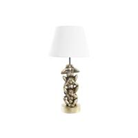 Bureaulamp DKD Home Decor Gouden Wit Koloniaal 220 V 50 W Aap (30 x 30 x 61 cm) - thumbnail