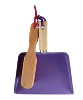 Talentools stoffer en blik worm paars/roze - thumbnail