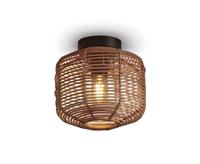 GOOD&MOJO Plafondlamp 'Tanami' Rotan, 25cm, kleur Naturel - thumbnail