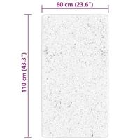 Vloerkleed laagpolig zacht en wasbaar 60x110 cm crmekleurig - thumbnail