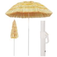 VidaXL Strandparasol hawaï stijl 180 cm naturel - thumbnail