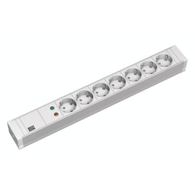 Bachmann 333.604 19 inch Stekkerdoos voor patchkast 1.5 HE Geaarde contactdoos Overspanningsbescherming Grijs-wit (RAL 7035) Bachmann 333.604 19 inch Stekkerdoos voor patchkast 1.5 HE Geaarde contactdoos Overspanningsbescherming Grijs-wit (RAL 7035)