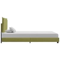Bedframe stof groen 90x200 cm - thumbnail