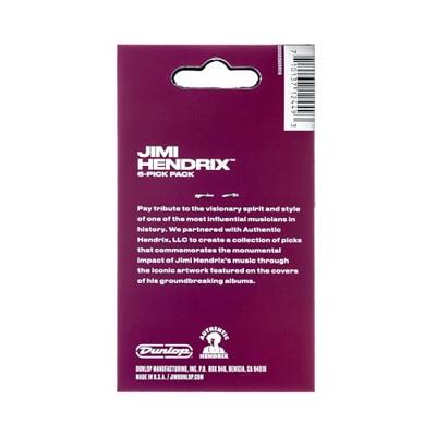 Dunlop JHP01M Jimi Hendrix Are You Experienced plectrumset (6 stuks, medium)