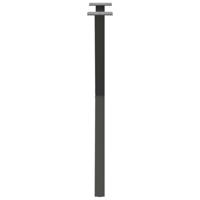 Eettafelpoten 2 st X-vormig 50x(72-73) cm staal antraciet - thumbnail