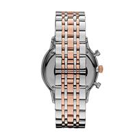 Emporio Armani AR0399 heren tweekleurig roestvrijstalen horloge - thumbnail