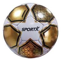 SportX Mini Voetbal Gold White Star 160-180 gr - thumbnail