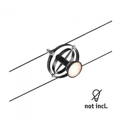 Paulmann 12V-railsysteem set GU5.3 Zwart (mat), Chroom