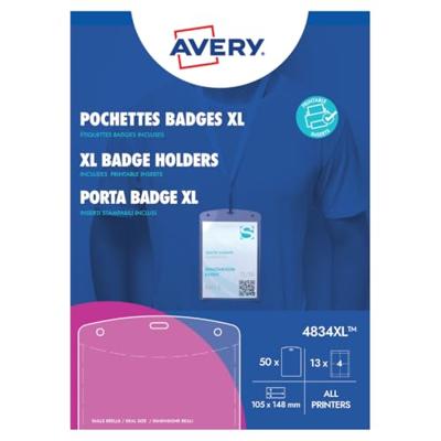 Avery-Zweckform 4834XL Insteekplaatje naamplaatje (b x h) 148 mm x 105 mm 50 stuk(s)