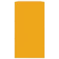 Dressoir 99x39x73 cm staal mosterdgeel - thumbnail