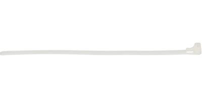 Max Hauri 136684 Kabelbinder 200 mm 7.5 mm Wit Hersluitbaar 20 stuk(s)