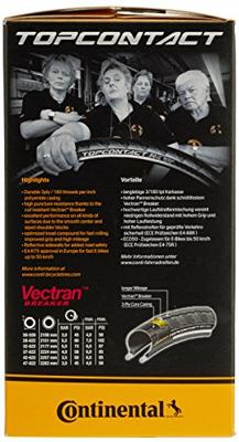 Continental top contact - trekkingfiets buitenband 28x1.6 zwart - thumbnail
