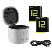 Telesin Allin Charger Box met 2 accu's voor GoPro Hero 9/10/11/12 - thumbnail