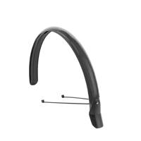Eurofender Spatbord achter 28 euro/lampo kunststof mat zwart 58mm - thumbnail