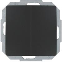 KOPP - Wisselschakelaar Wissel/Wissel - Paris HK05 - Inbouw - 1-voudig Dubbel Schakelaar - Mat Zwart - thumbnail