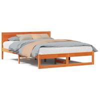 Bedframe Wasbruin 140 x 200 cm Massief grenenhout - thumbnail