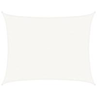 VidaXL Zonnezeil 160 g/m² 6x8 m hdpe wit - thumbnail