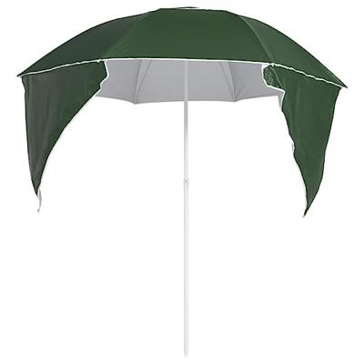 VidaXL Strandparasol met zijwanden 215 cm groen