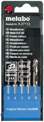 Metabo 627112000 Metaal-spiraalboorset 5-delig 1 stuk(s) Metabo 627112000 Metaal-spiraalboorset 5-delig 1 stuk(s)