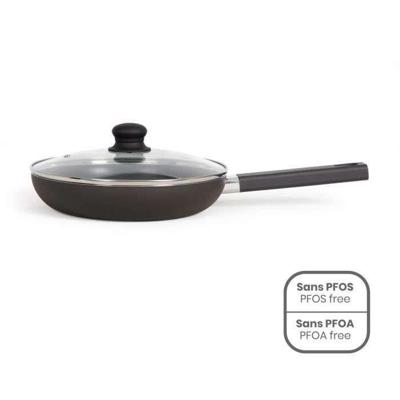 26 cm sauteerpan - LIVOO - MEP153N - Antiaanbaklaag, PFOA- en PFOS-vrij - Siliconen handgreep - Geschikt voor alle warmtebronnen, inclusief inductie