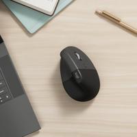 Logitech Lift Vertical Ergonomic Mouse Ergonomische muis Bluetooth, Radiografisch Optisch Graphite 6 Toetsen 4000 dpi Ergonomisch - thumbnail