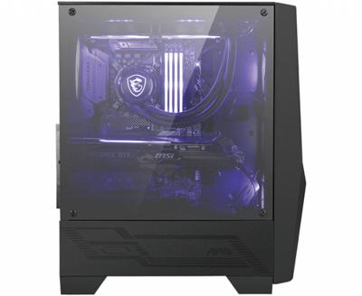 ATX Semi-toren doos MSI MAG FORGE 100M Zwart Transparant - thumbnail