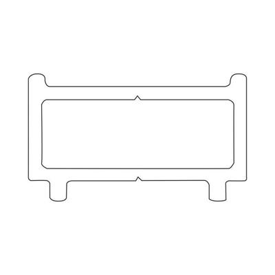 Sealskin Contour Verbredingsprofiel 1 cm Breed & 200 cm Hoog Goud Geborsteld