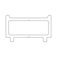 Sealskin Contour Verbredingsprofiel 1 cm Breed & 200 cm Hoog Goud Geborsteld - thumbnail