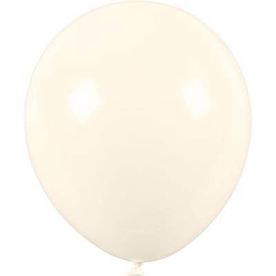 Creativ Company Ballonnen, rond, d 23 cm, wit, parelmoer, 10 stuk/ 1 doos