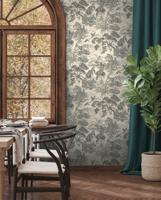 Dutch Wallcoverings Arboretum - Natoru Charcoal Cream - Antraciet/Creme - thumbnail