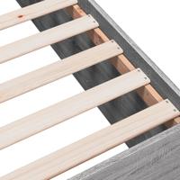 Bedframe bewerkt hout grijs sonoma eikenkleurig 75x190 cm - thumbnail