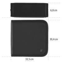 Hama Cd Wallet Nylon 160,Zwart - thumbnail