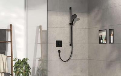 Hansgrohe ShowerSelect Comfort E thermostaat inbouw voor 1 functie, mat zwart
