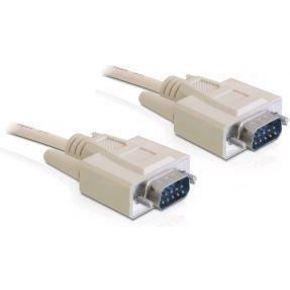 Delock 82980 seriële kabel D-Sub 9 male naar male 1 m