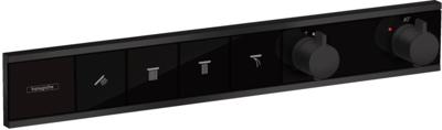 Hansgrohe RainSelect thermostaat inbouw voor 4 functies, mat zwart Hansgrohe RainSelect thermostaat inbouw voor 4 functies, mat zwart