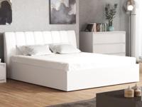 Bed met opbergruimte ITALO 180x200 cm wit/hoogglans wit - thumbnail
