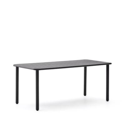 Kave Home Brai tuintafel 180x90 cm gegalvaniseerd Donkergrijs Kave Home Brai tuintafel 180x90 cm gegalvaniseerd Donkergrijs