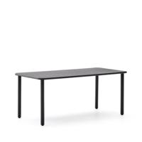 Kave Home Brai tuintafel 180x90 cm gegalvaniseerd Donkergrijs - thumbnail