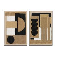 Schilderij Home ESPRIT Bruin Zwart Modern Stads (2 Stuks) - thumbnail