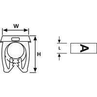 HellermannTyton WIC3-0-9-PA-CC-C1 Markeerclip Opdruk 0 - 9 Buitendiameter 4.30 tot 5.30 mm 561-03100 - thumbnail