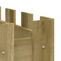 Plantenbak verhoogd hekontwerp 150x50x50 cm gempregneerd hout - thumbnail