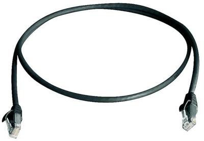 Telegärtner 100008519 RJ45 Netwerkkabel, patchkabel CAT 6 U/UTP 3.00 m Zwart Vlambestendig, Halogeenvrij 1 stuk(s)