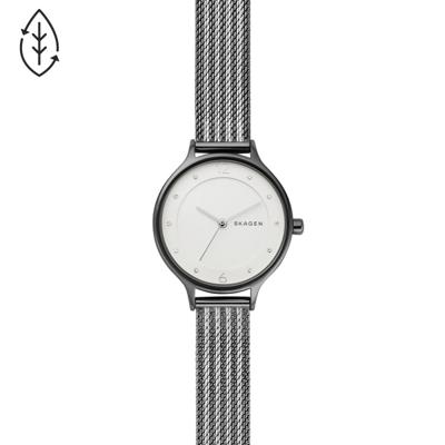 Horlogeband Skagen SKW2750 Mesh/Milanees Antracietgrijs 12mm Horlogeband Skagen SKW2750 Mesh/Milanees Antracietgrijs 12mm