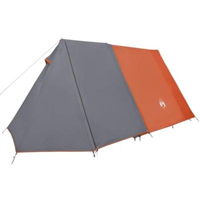 VidaXL Tent 3-persoons waterdicht grijs en oranje VidaXL Tent 3-persoons waterdicht grijs en oranje
